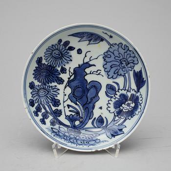 A set of eight dishes, Ming dynasty, 17th Century, with Xuande six character mark.