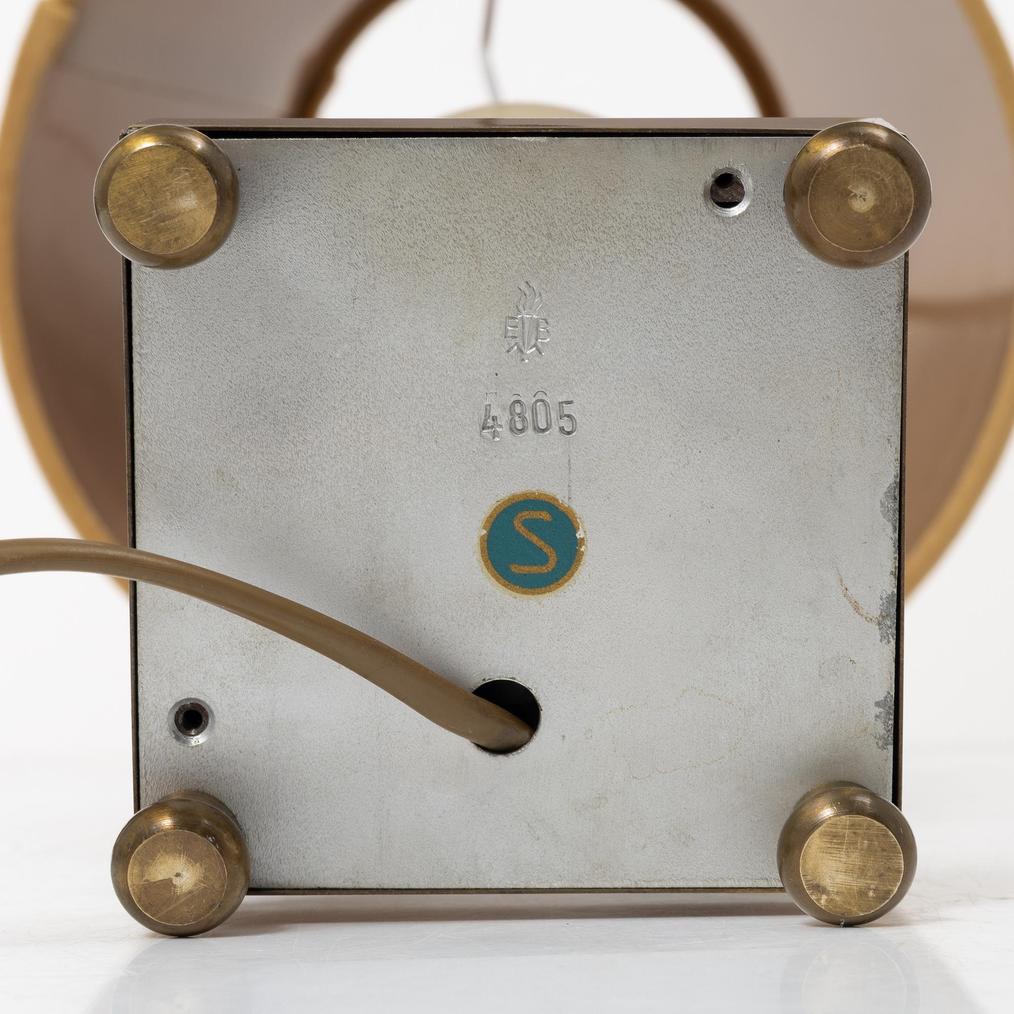 Einar Bäckströms Metallvarufabrik, bordslampor, ett par, modell 4805, 1940-tal.