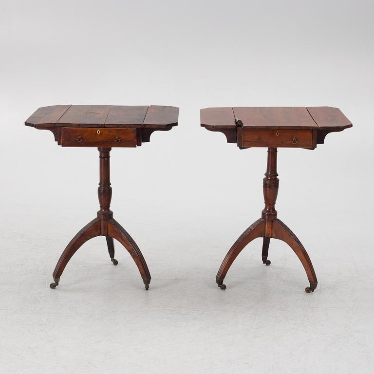 A pair of tables, England, early 19th century.