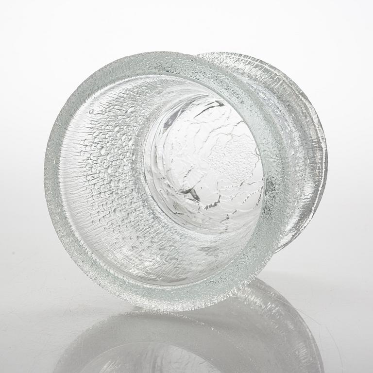 Tapio Wirkkala, vas 3441, signerad, glas, Iittala 1970-tal.