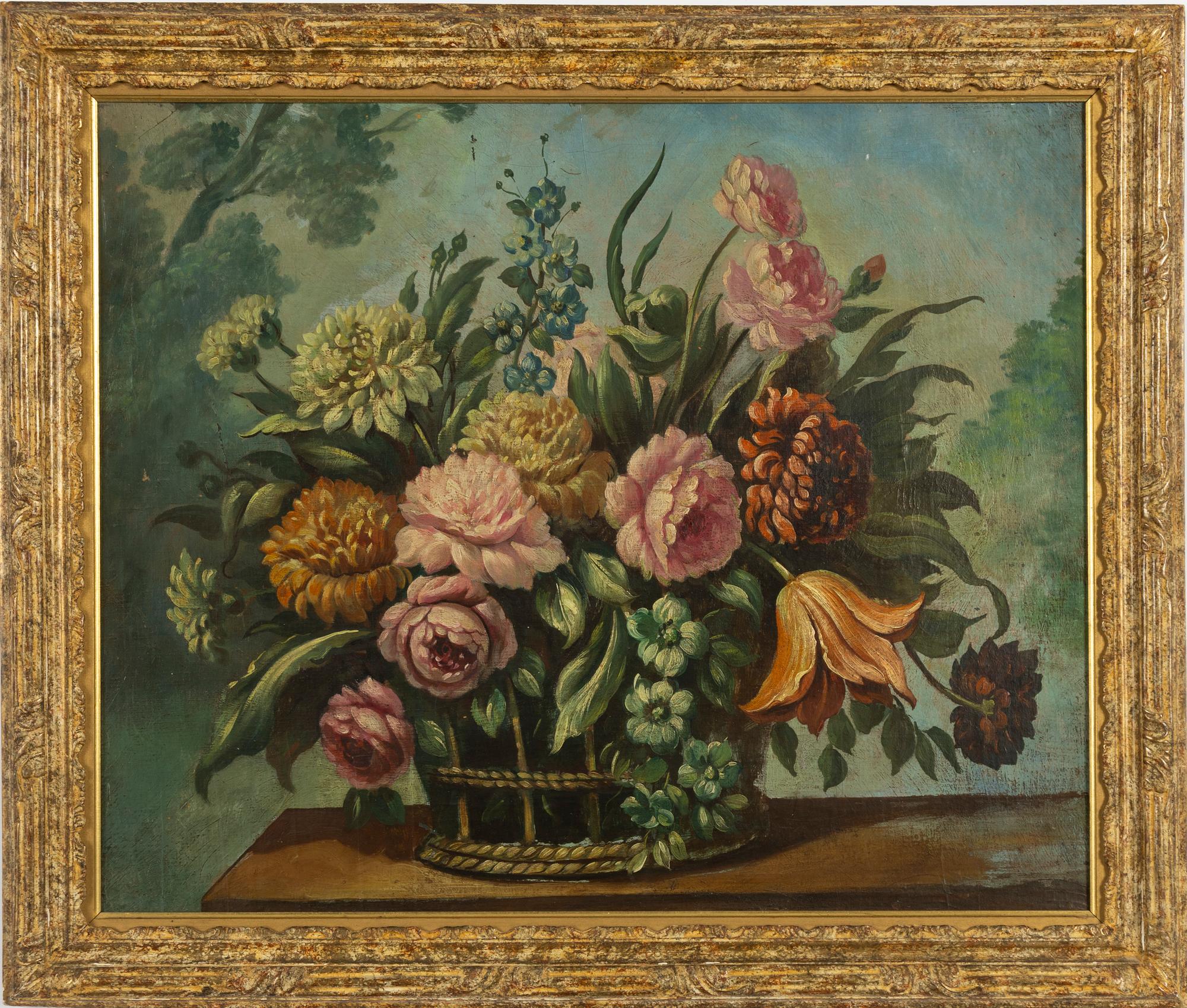 Unknown artist, 20th century, Flower still life.