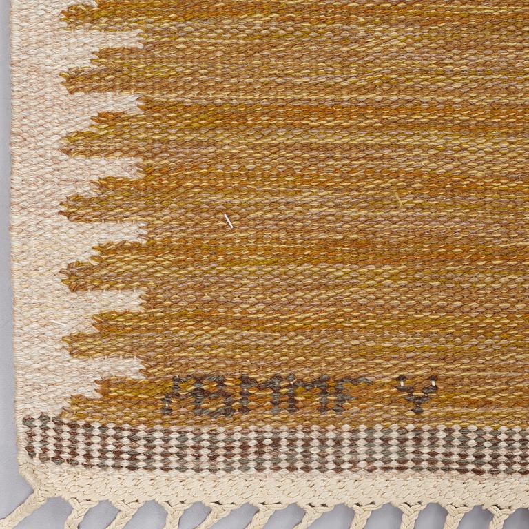 Marianne Richter, MATTO, "Rosita, brun", flat weave, ca 293,5 x 182 cm, signed AB MMF V MR.