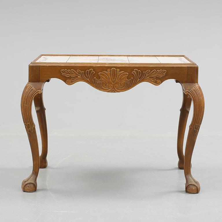 TÉBORD, chippendalestil, Upsala Ekeby, 1930/40-tal.