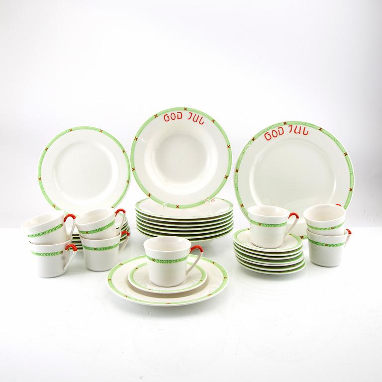 Service, "Jul" 26 dlr Rörstrand porcelain, later part of the 20th century.