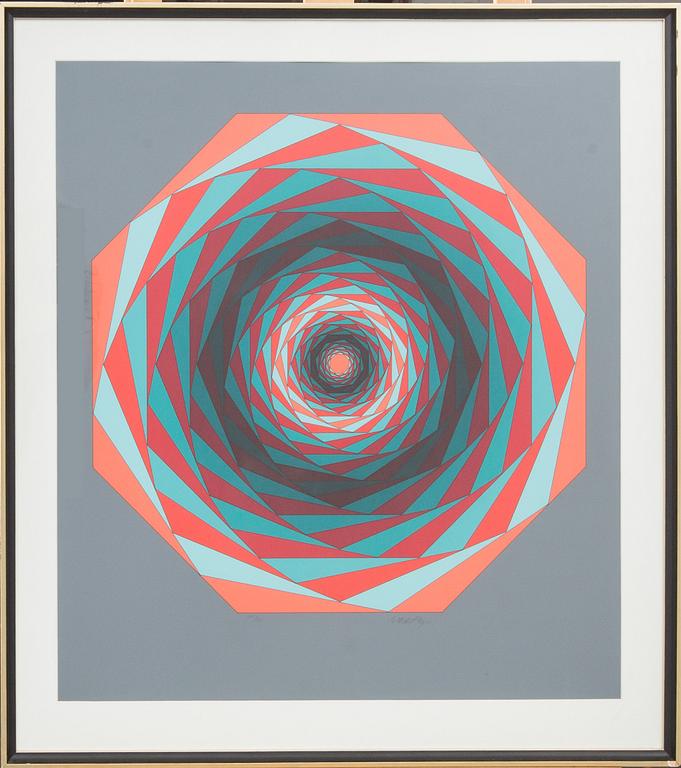 VICTOR VASARELY, färgserigrafi, signerad och numrerad 239/250.