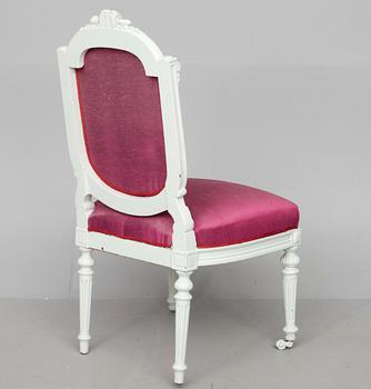 STOLAR, 2 st /STOLAR, ett par, Louis XVI-stil, 1800-talets slut.