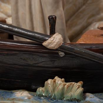 Salvador Furió, figurine, "Jesus in the Tiberiades", Lladró, Spain, 1984-2016.