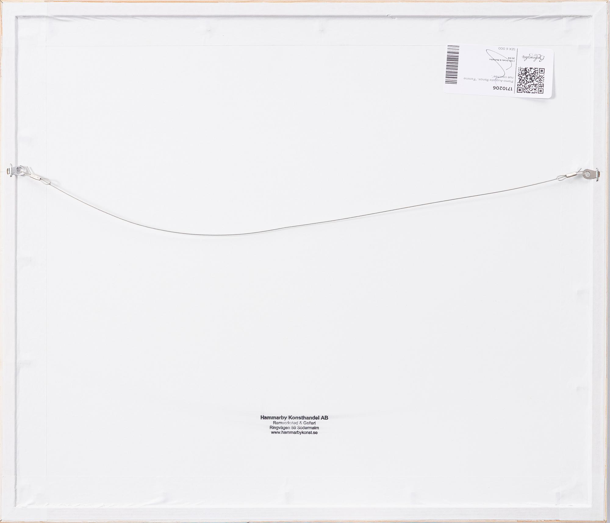 Pierre-Auguste Renoir, "Femme nue couchée".