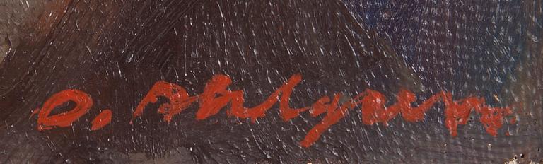 OLAVI AHLGREN, olja på duk, signerad.