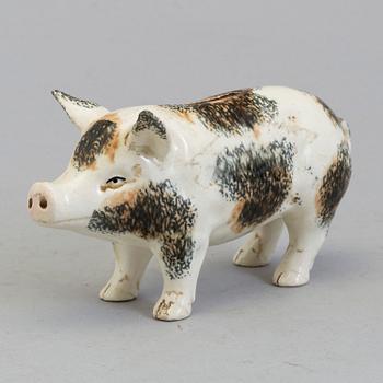 A PORCELAIN PIGGY BANK, probably Gustafsberg, ca 1900.