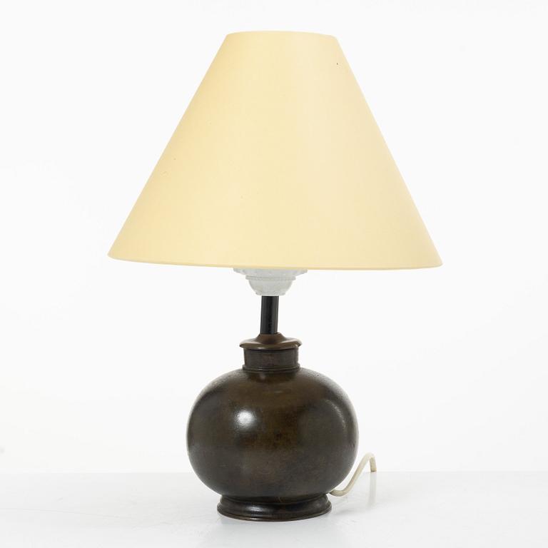 Jacob Ängman, tillskriven, bordslampa, funkis, GAB Brons, 1930-tal.