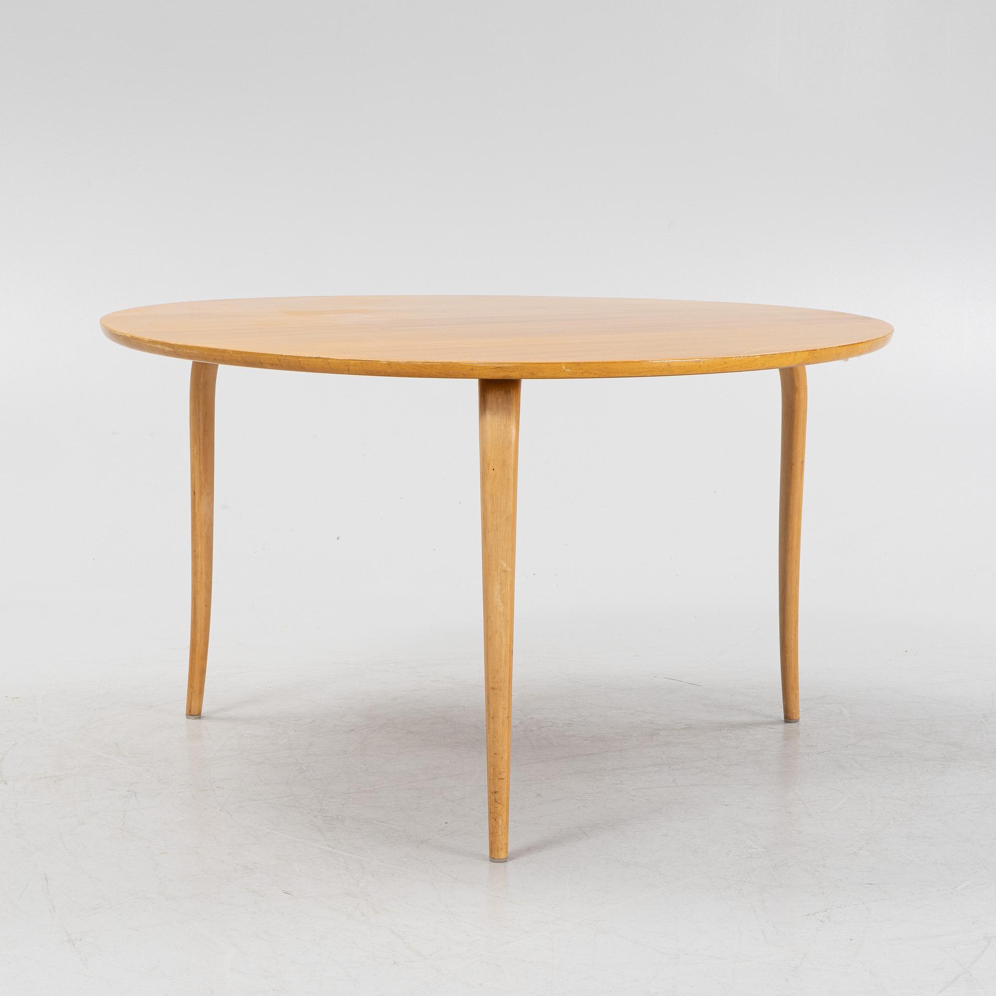 Bruno Mathsson, an 'Annika' coffee table, Firma Karl Mathsson, Värnamo, Sweden, mid 20th Century.