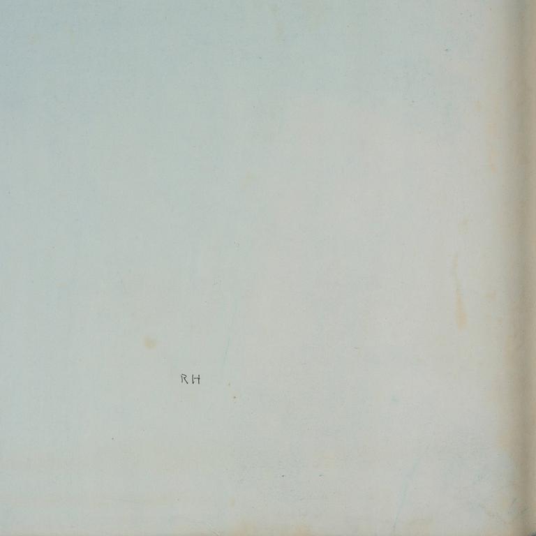 RUNE HAGBERG, mixed media on paper, signed.