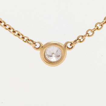 Tiffany & Co, kaulakoru, "Diamonds by the yard", briljanttihiottu timantti, 18K kultaa.