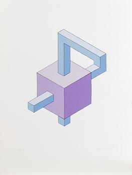 OSCAR REUTERSVÄRD, 2st, seriegrafier, signerade båda numrerade 24/99.