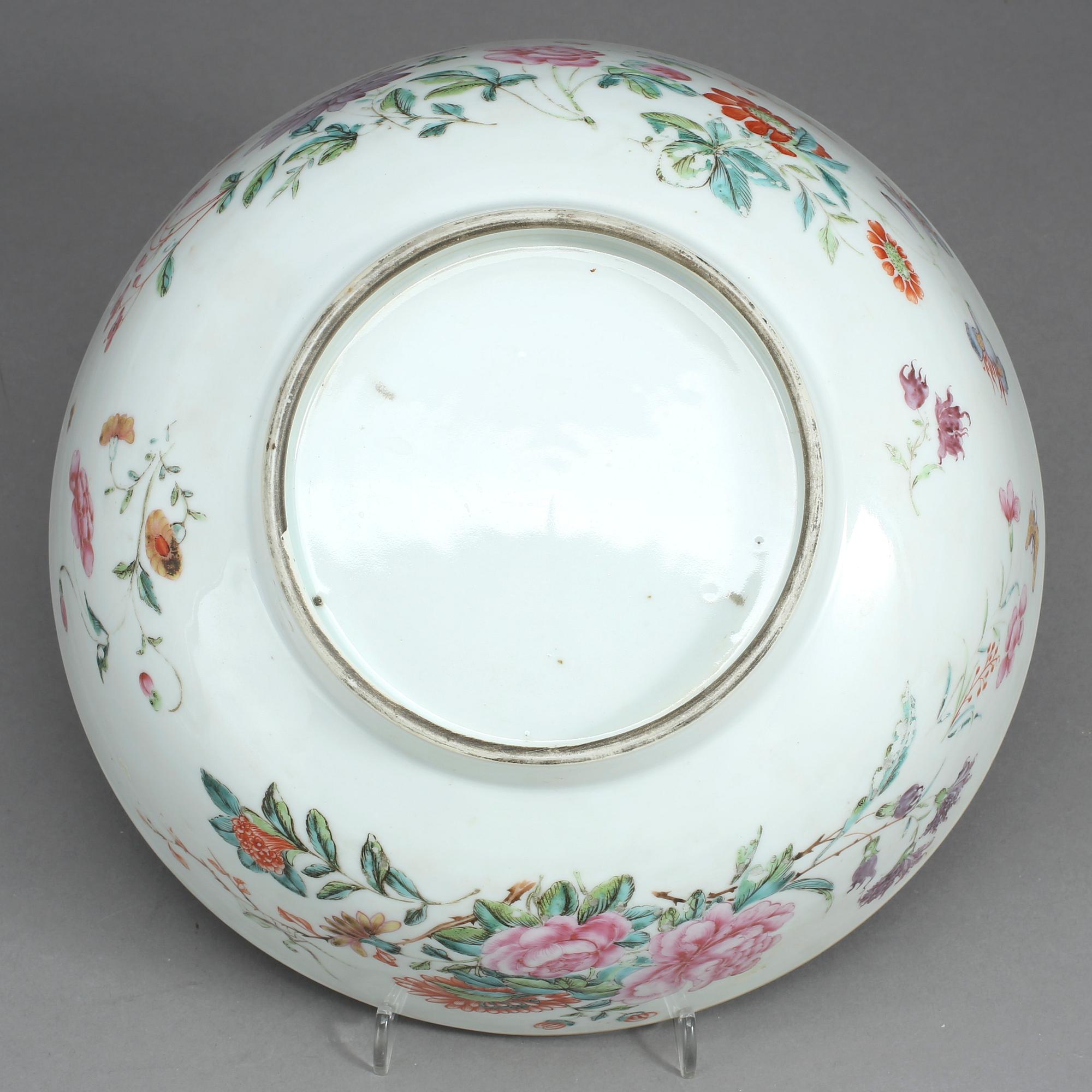 BÅLSKÅL, porslin, Kina, 1700-tal.