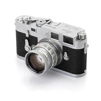Camera, Leica M3 with lens, manufactured in 1957.