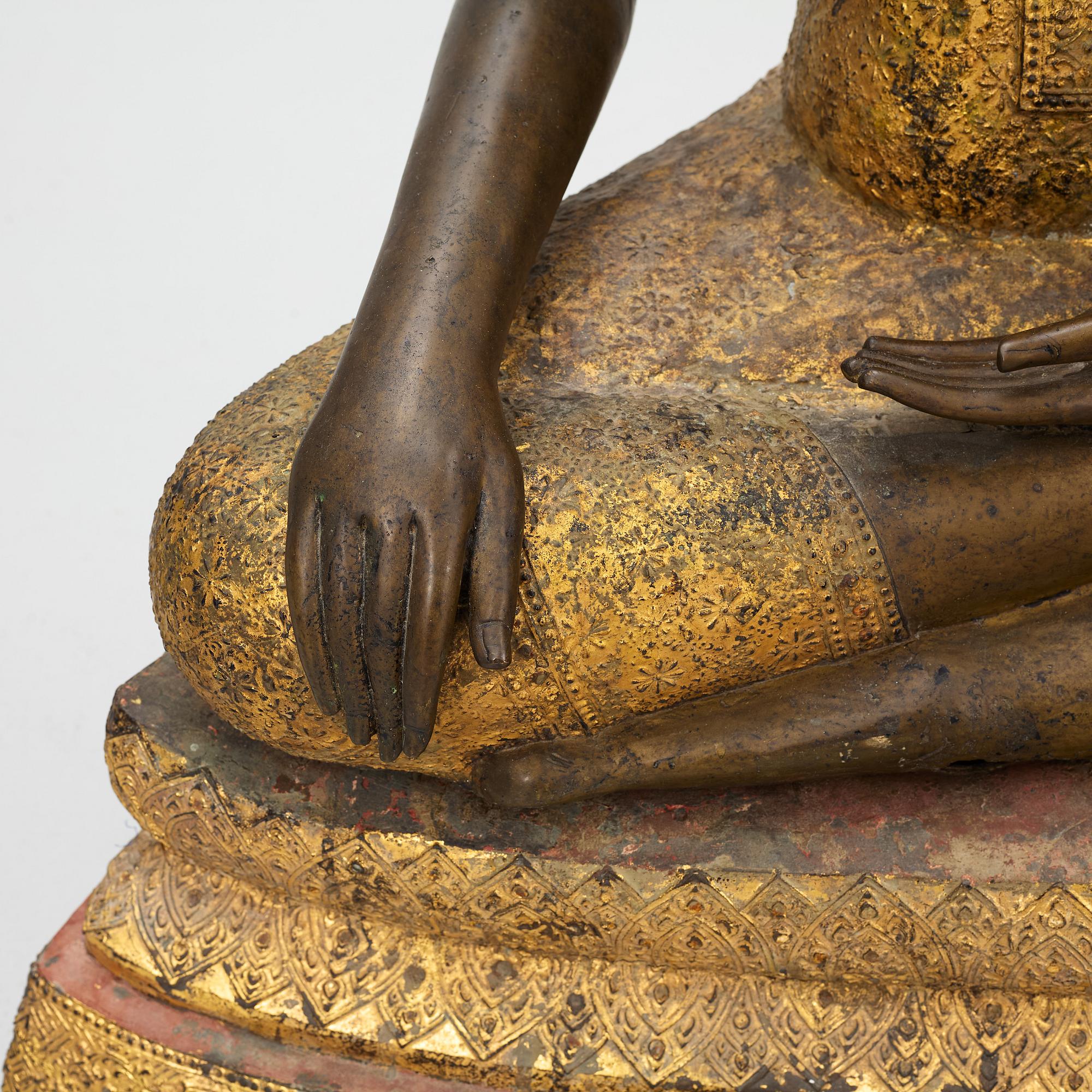 Budda, brons, Thailand, 1900-tal.