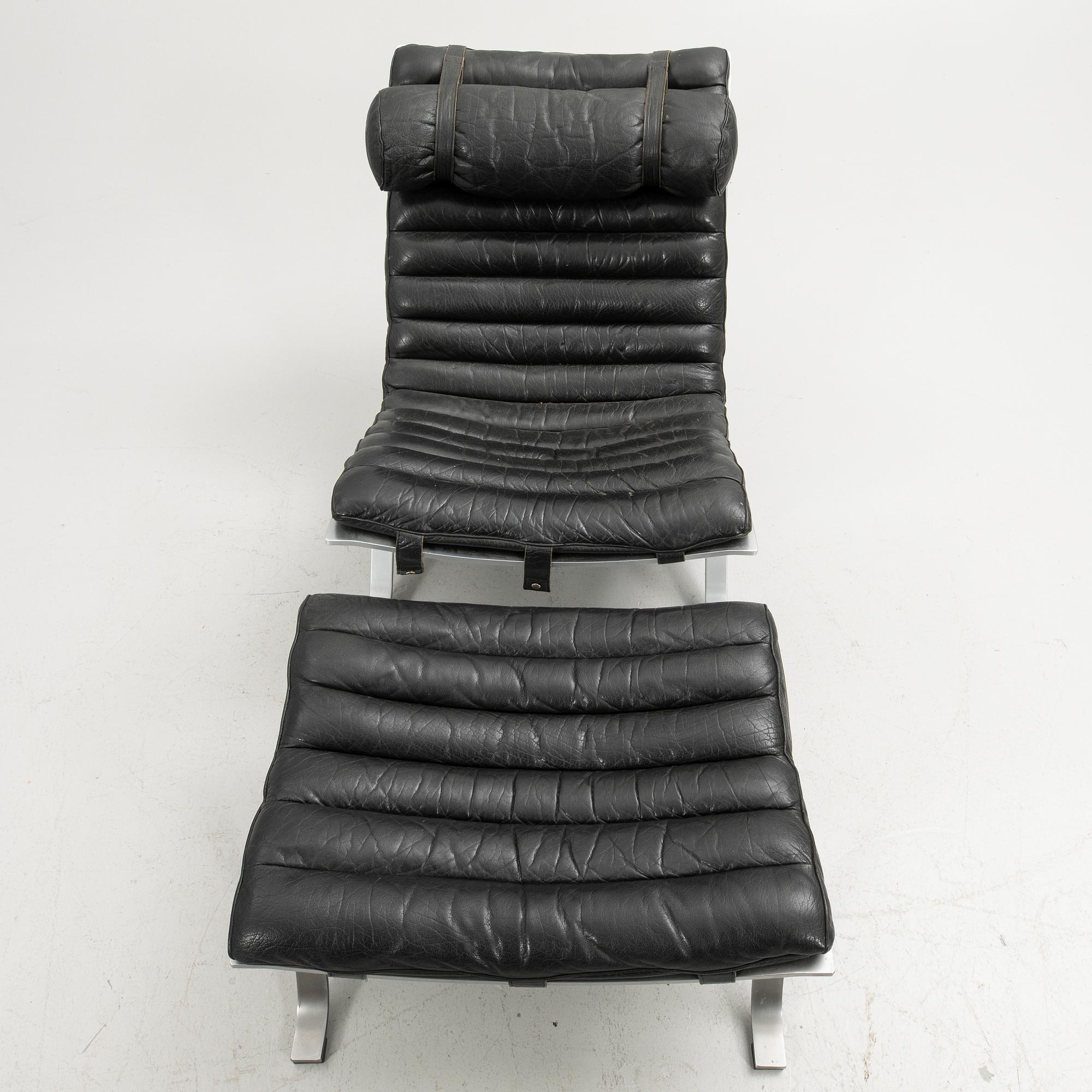Arne Norell, "Ari", armchair with footstool, Norell Möbel AB.