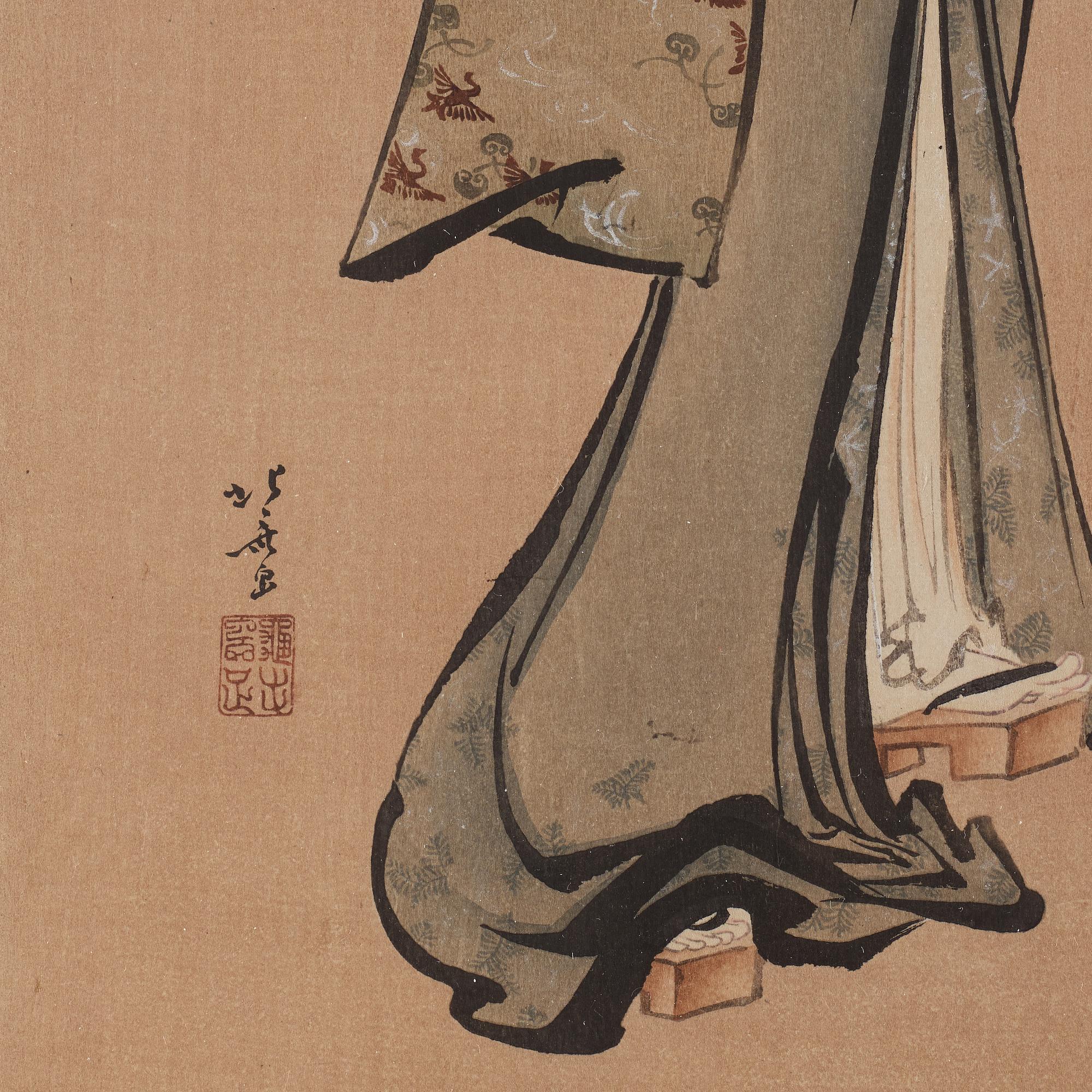 KATSUSHIKA HOKUSAI (1760–1849), after, color woodblock print, Japan, late 19th/early 20th century.