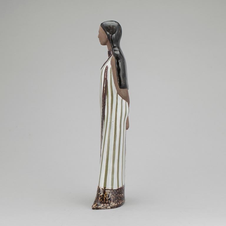 FIGURIN, delvis glaserat stengods, Mari Simmulson, Upsala Ekeby, 1962-1965.