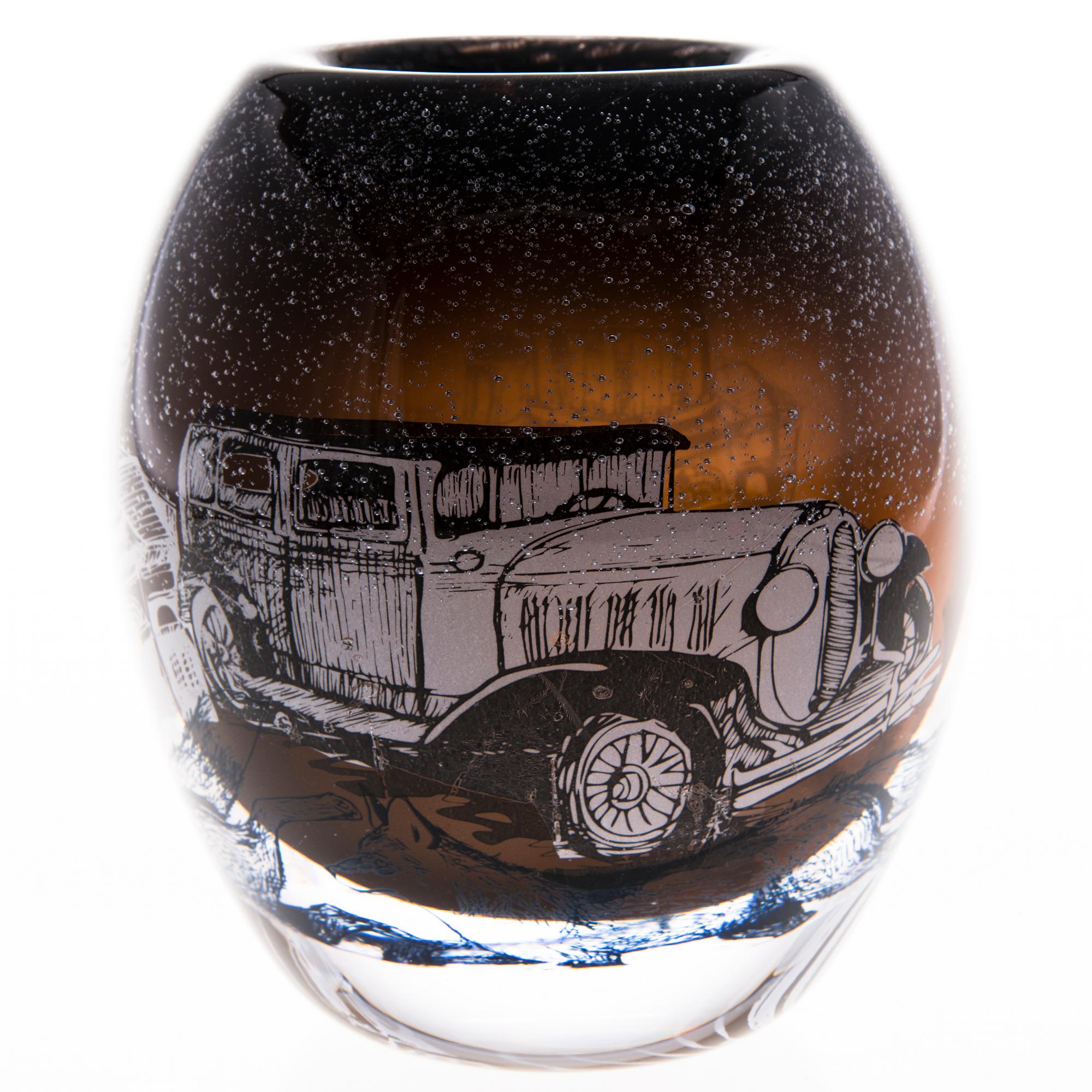 SINI MAJURI, glasskulptur, signerad Sini Majuri 2016.