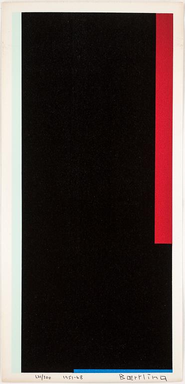OLLE BAERTLING, färgserigrafi, 1951-68, signerad och numrerad 231/300.