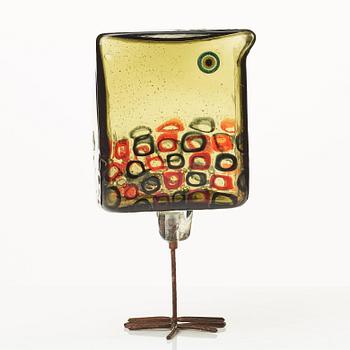 Alessandro Pianon, skulptur, fågel, "Pulcino", Vistosi, Italien, 1960-tal, modell S191.