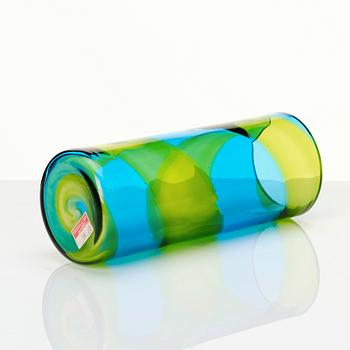 Ercole Barovier, a cylindrical glass vase, Barovier & Toso, Murano, Italy.
