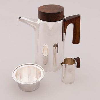 TAPIO WIRKKALA, Kaffeservis, "TW 188", silver, Kultakeskus Tavastehus 1959-1967.