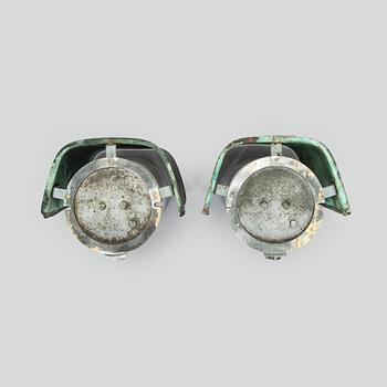 Vägglampor, ett par för utebruk, Sähköliikkeiden OY (SLO) 1960-tal.