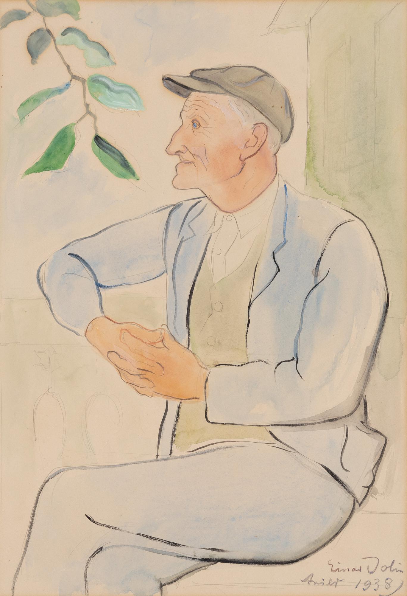 Einar Jolin, På terrassen.