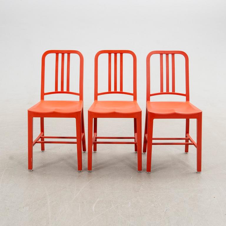 Chairs, 6 pcs, "111 Navy Chair", Emeco & Coca-Cola. USA 21st century.