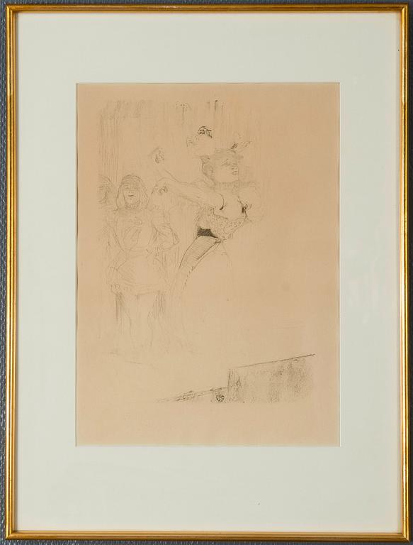 Henri de Toulouse-Lautrec, "LENDER DANSANT LE PAS DU BOLÉRO, DANS CHILPERIC (1895)".