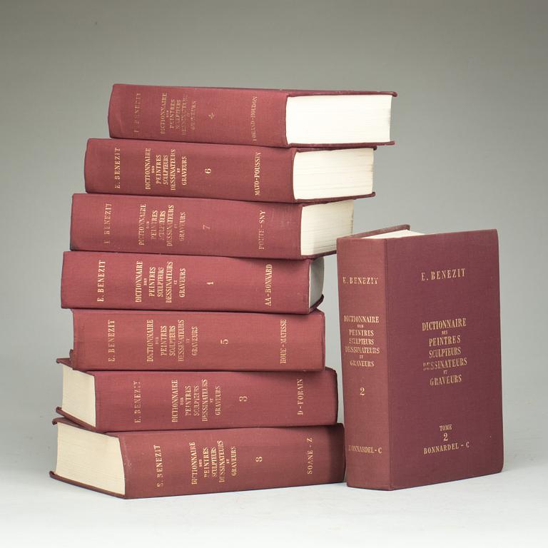 BÖCKER, 8 band. Dictionnaire des peintres, sculpteurs, dessinateurs, et graveurs, E. Benezit, Librarie Gründ, Paris 1966.