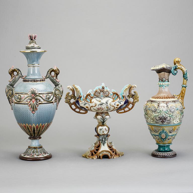 PARTI MAJOLIKA, Bl.a. Rörstrand, 1800/1900-tal.