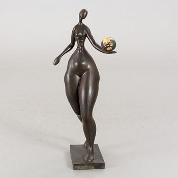 MARIE-MADELEINE GAUTIER, skulptur, patinerad metall, signerad samt numrerad 1/8.