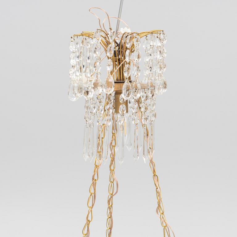 A late Gustavian style chandelier, 20th Century.