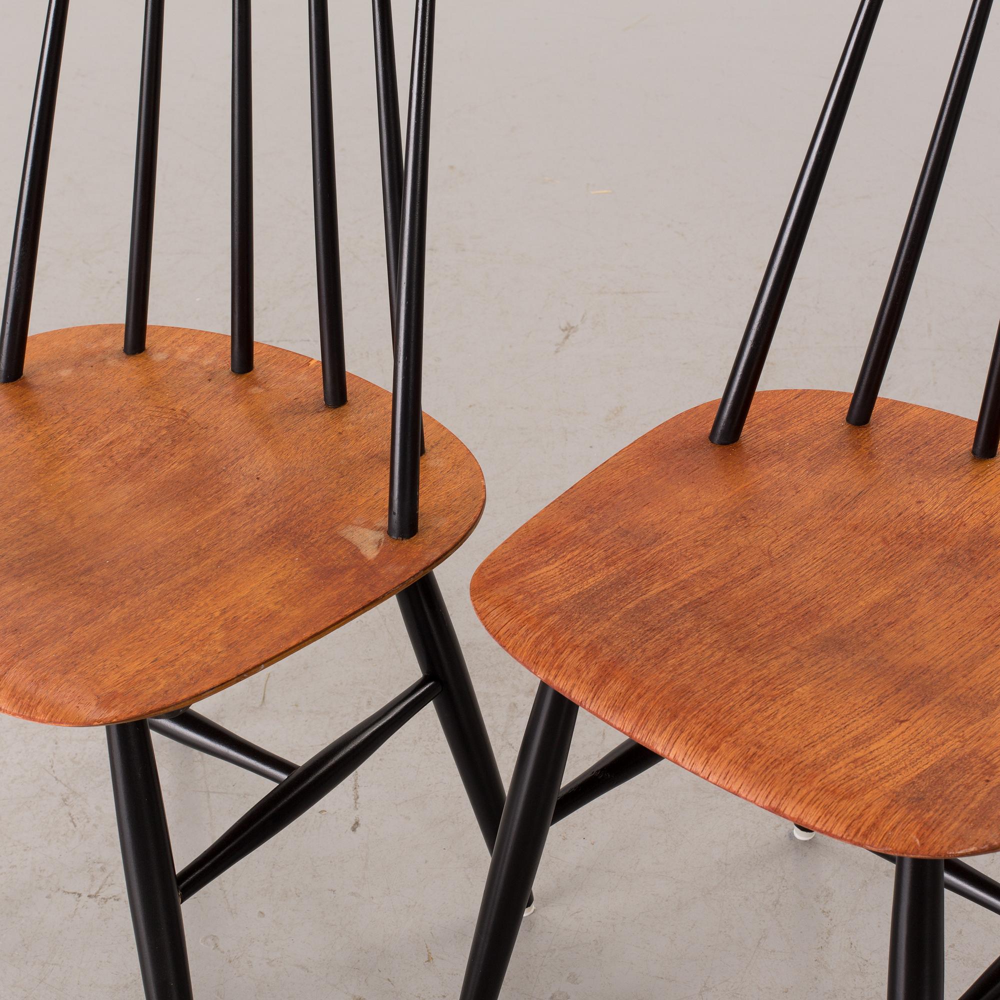 STOLAR 2 st, "Fanett", Ilmari Tapiovaara, Edsbyverken, 1900-talets mitt.