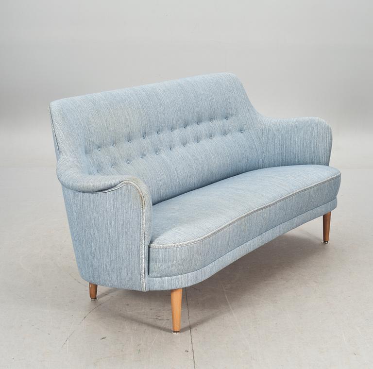 SOFFA OCH FÅTÖLJ, "Samsas" brickmärkt Carl Malmsten.