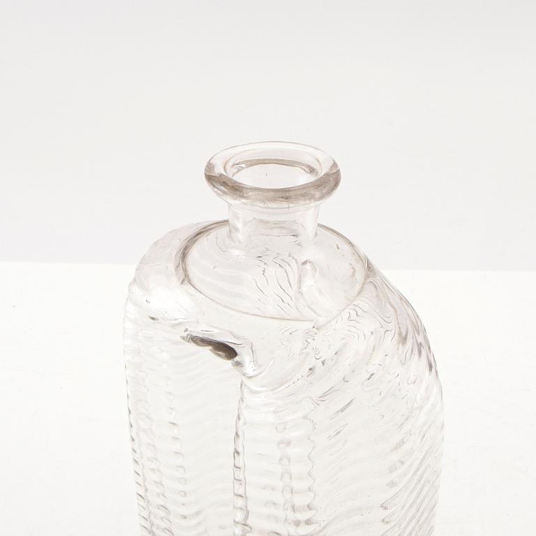 A  Swedish glass bottle, Skånska Glasbruket, 18th century.