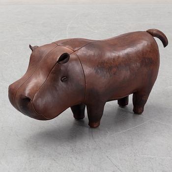 Dimitri Omersa & Co, a leather foot stool.