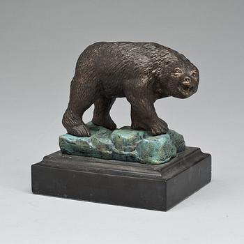 SKULPTUR, okänd konstnär. "Björn", 1900-tal.