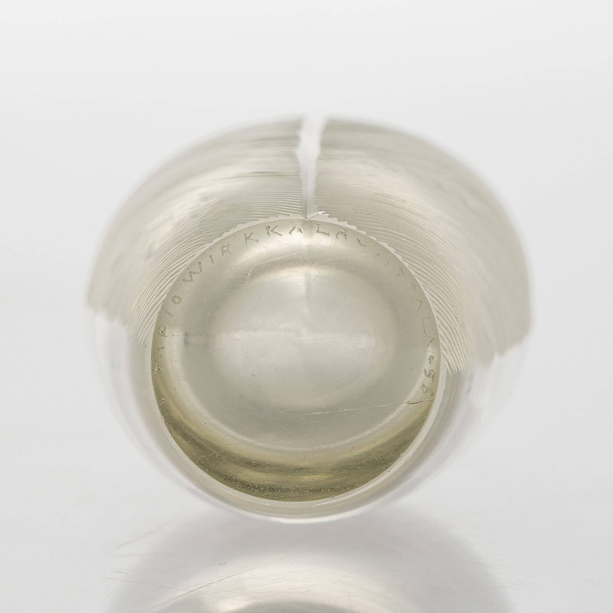 Tapio Wirkkala, A 'Sulka' Glass Vase, signed Tapio Wirkkala iittala -58.