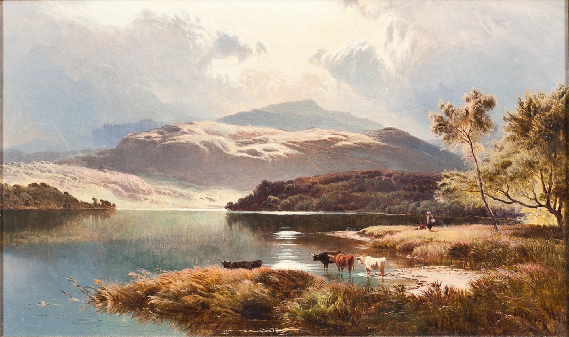SYDNEY R PERCY, olja på duk, signerad.