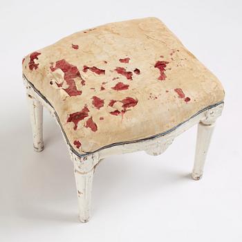 A Gustavian stool, Stockholm, second part of the 18th century.