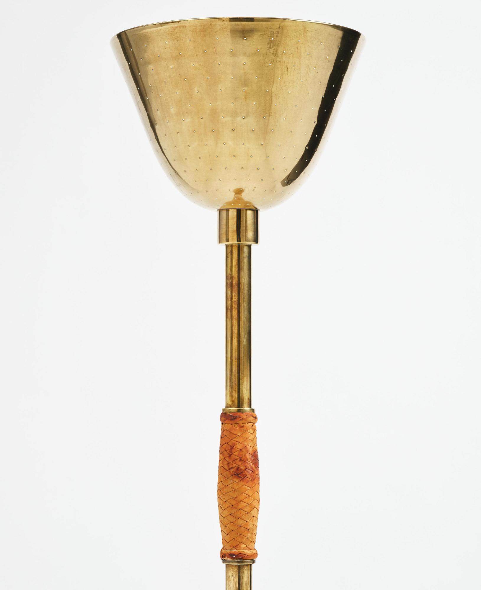 Carl-Axel Acking, a brass floor lamp, for the Stockholm Crafts Association, 1939.