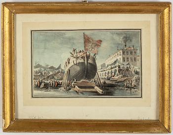 Pietro Antonio Novelli · PIETRO ANTONIO NOVELLI, circle of. Unsigned. Watercolour 17.5 x 27.5 cm.