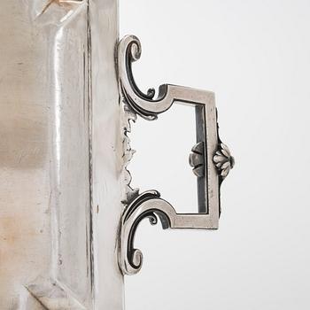 A French silver tray, maker's mark of Charles Mérite, before year 1892.