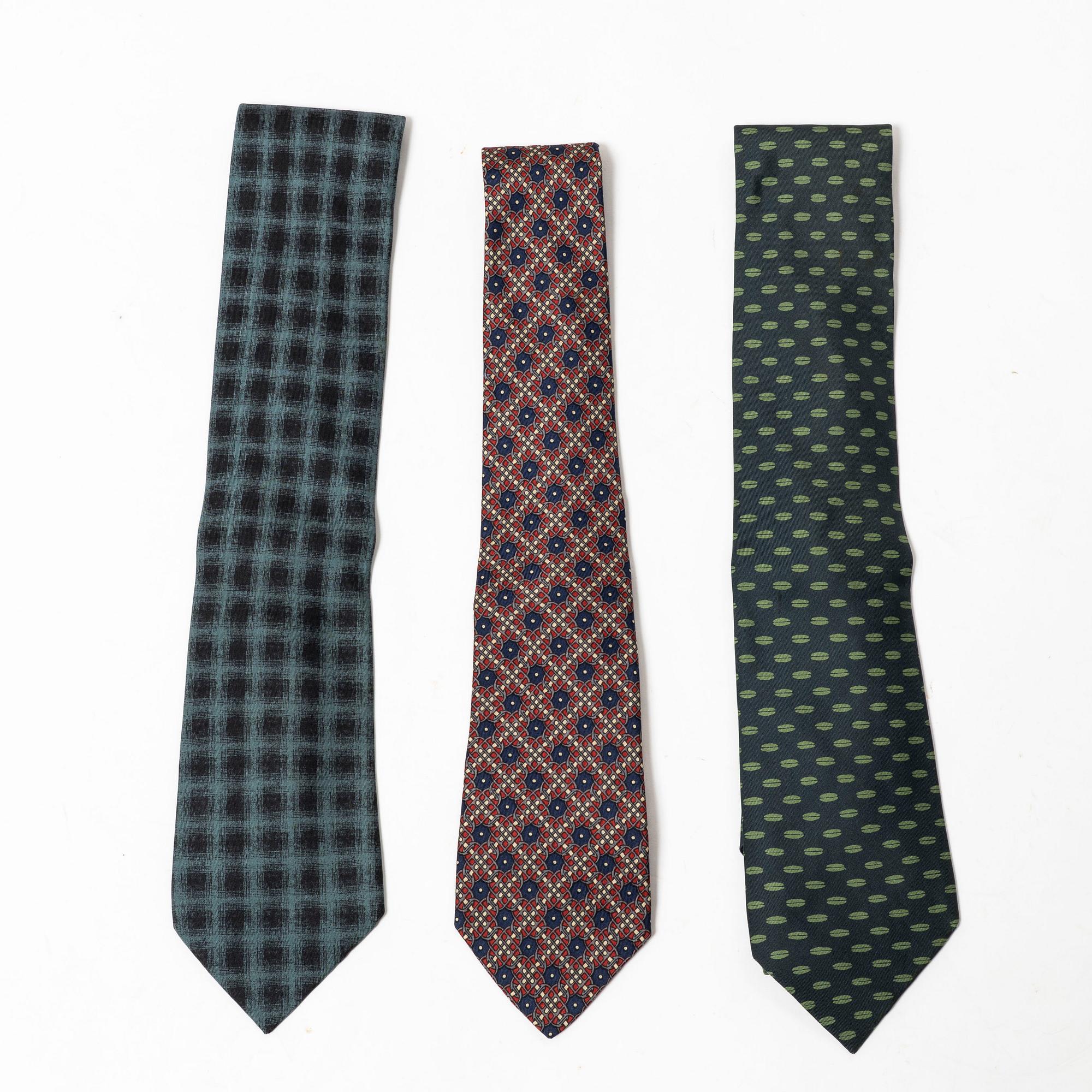 Hermès, ties, 3 pcs.
